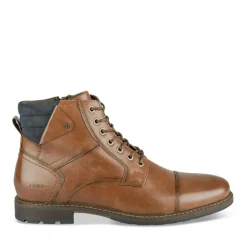 Bottines Montagne COGNAC Homme Motif Uni Lacets