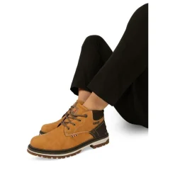 Bottines Montagne COGNAC Homme Motif Uni Lacets