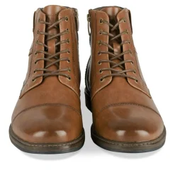 Bottines Montagne COGNAC Homme Motif Uni Lacets