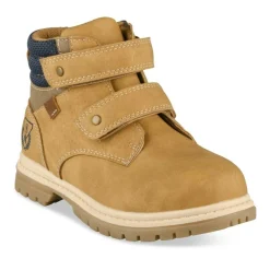 Bottines Montagne COGNAC Garçon Motif Uni Scratch