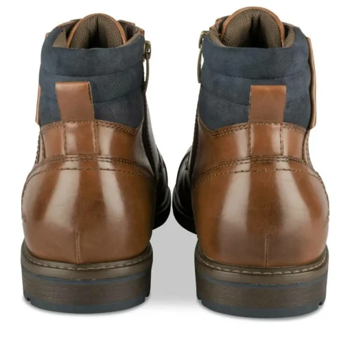 Bottines Montagne COGNAC Homme Motif Uni Lacets
