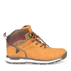 Bottines Montagne COGNAC Garçon Motif Uni Lacets