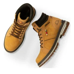 Bottines Montagne COGNAC Homme Motif Uni Lacets