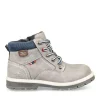 Bottines Montagne GRIS Garçon Motif Uni Lacets