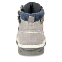 Bottines Montagne GRIS Garçon Motif Uni Lacets