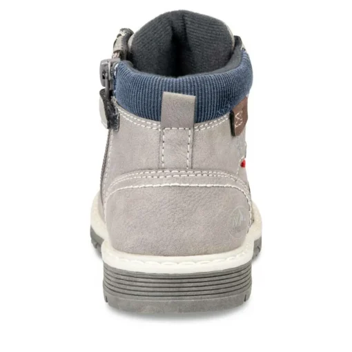 Bottines Montagne GRIS Garçon Motif Uni Lacets