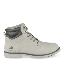 Bottines Montagne GRIS Homme Motif Uni Lacets