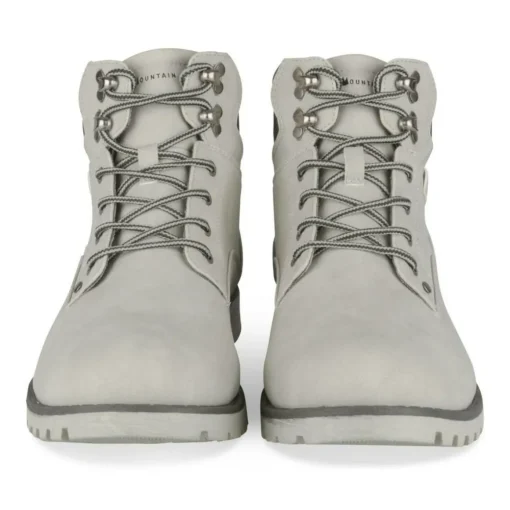 Bottines Montagne GRIS Homme Motif Uni Lacets