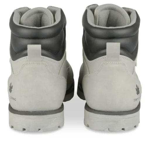 Bottines Montagne GRIS Homme Motif Uni Lacets