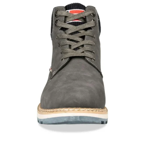 Bottines Montagne GRIS Homme Motif Uni Lacets