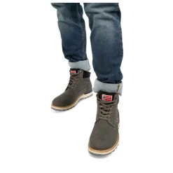 Bottines Montagne GRIS Homme Motif Uni Lacets
