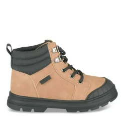 Bottines Montagne JAUNE Garçon Motif Uni Lacets