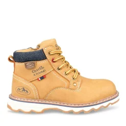 Bottines Montagne JAUNE Garçon Motif Uni Lacets