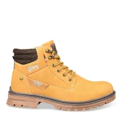 Bottines Montagne JAUNE Garçon Motif Uni Lacets