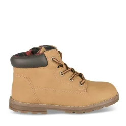 Bottines Montagne JAUNE Garçon Motif Uni Lacets
