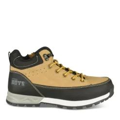 Bottines Montagne JAUNE Garçon Motif Multicolore Lacets