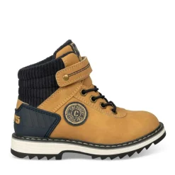 Bottines Montagne JAUNE Garçon Motif Uni Scratch