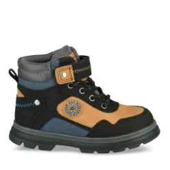 Bottines Montagne JAUNE Garçon Motif Multicolore Lacets