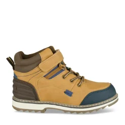 Bottines Montagne JAUNE Garçon Motif Uni Lacets