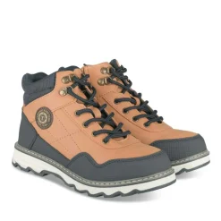 Bottines Montagne JAUNE Garçon Motif Uni Lacets