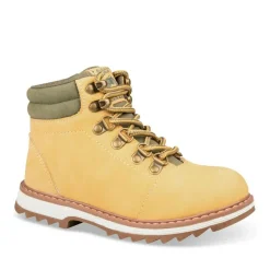 Bottines Montagne JAUNE Garçon Motif Uni Lacets
