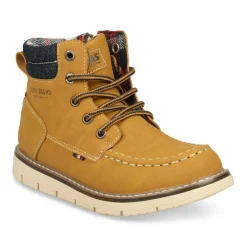 Bottines Montagne JAUNE Garçon Lacets