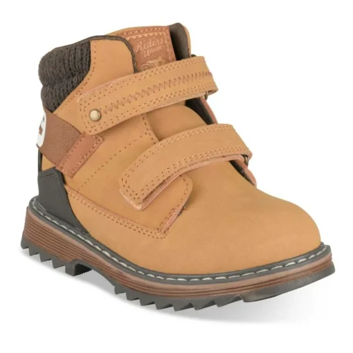 Bottines Montagne JAUNE Garçon Motif Uni Scratch