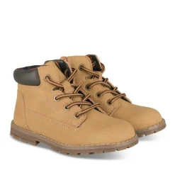Bottines Montagne JAUNE Garçon Motif Uni Lacets