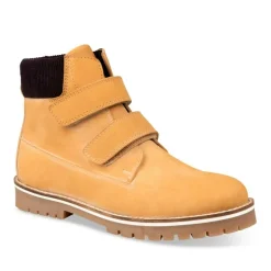 Bottines Montagne JAUNE Garçon CUIR Scratch