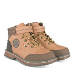 Bottines Montagne JAUNE Garçon Motif Uni Lacets