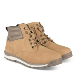 Bottines Montagne JAUNE Garçon Motif Uni Lacets