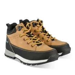 Bottines Montagne JAUNE Garçon Motif Multicolore Lacets