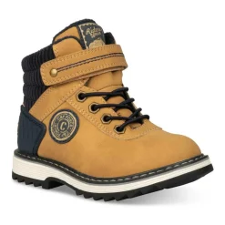 Bottines Montagne JAUNE Garçon Motif Uni Scratch