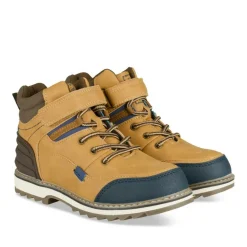 Bottines Montagne JAUNE Garçon Motif Uni Lacets