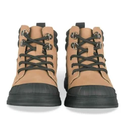 Bottines Montagne JAUNE Garçon Motif Uni Lacets
