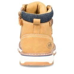 Bottines Montagne JAUNE Garçon Motif Uni Lacets
