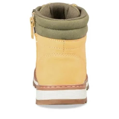 Bottines Montagne JAUNE Garçon Motif Uni Lacets