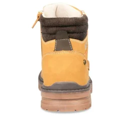Bottines Montagne JAUNE Garçon Motif Uni Lacets