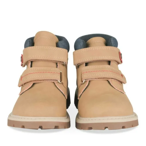 Bottines Montagne JAUNE Garçon Motif Uni Scratch