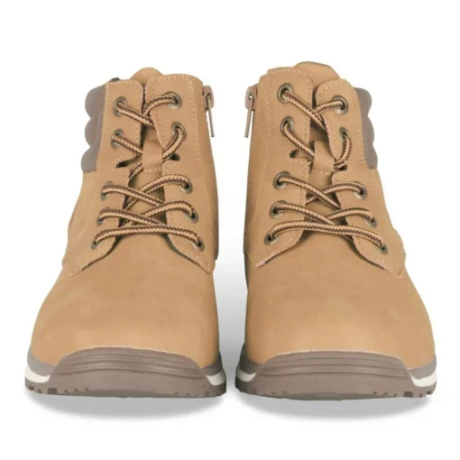Bottines Montagne JAUNE Garçon Motif Uni Lacets