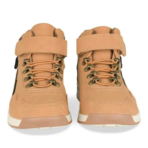 Bottines Montagne JAUNE Garçon Motif Uni Scratch