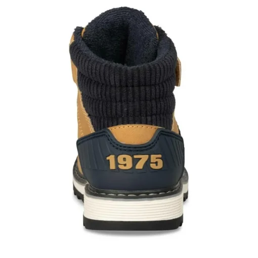 Bottines Montagne JAUNE Garçon Motif Uni Scratch
