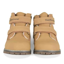 Bottines Montagne JAUNE Garçon Motif Uni Scratch