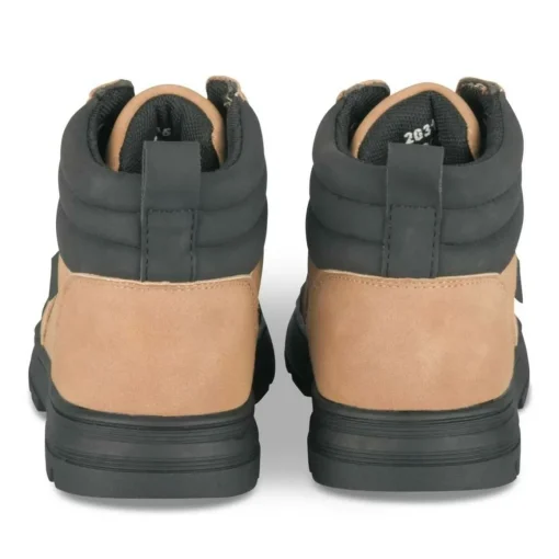 Bottines Montagne JAUNE Garçon Motif Uni Lacets