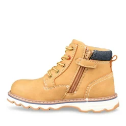 Bottines Montagne JAUNE Garçon Motif Uni Lacets