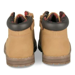 Bottines Montagne JAUNE Garçon Motif Uni Lacets