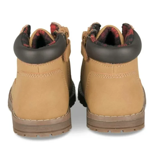 Bottines Montagne JAUNE Garçon Motif Uni Lacets
