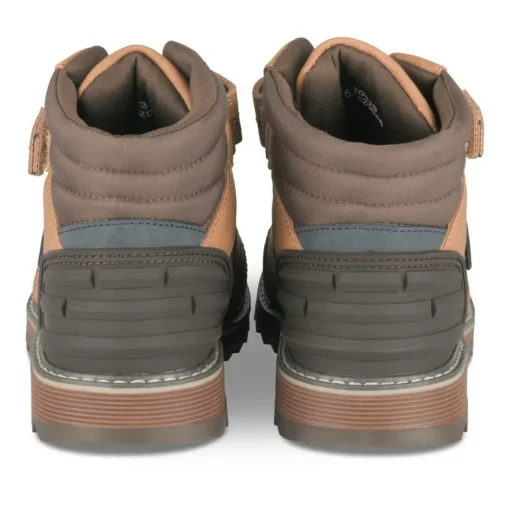 Bottines Montagne JAUNE Garçon Motif Uni Lacets
