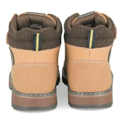 Bottines Montagne JAUNE Garçon Motif Uni Lacets