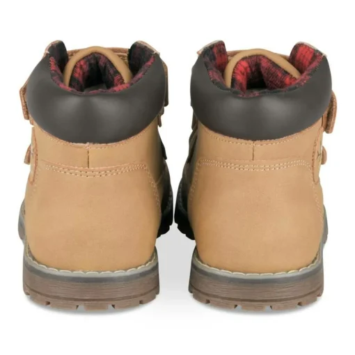 Bottines Montagne JAUNE Garçon Motif Uni Scratch